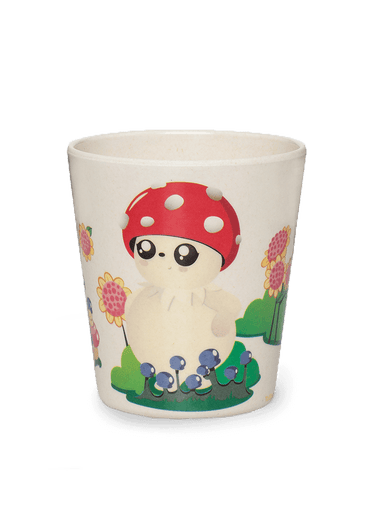 Bubble bamboo cup front